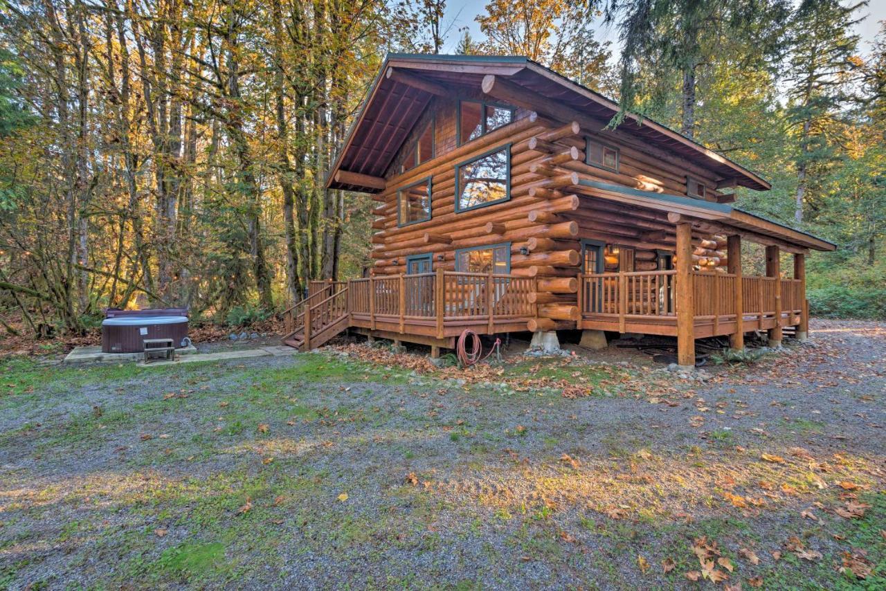 Riverfront Gold Bar Log Cabin Near Stevens Pass! 外观 照片